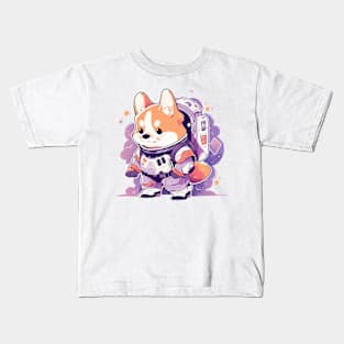 space corgi Kids T-Shirt